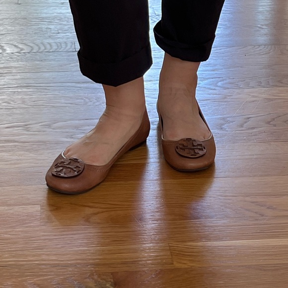 Tory Burch Brown Ballet Flats size 7 - Picture 2 of 3